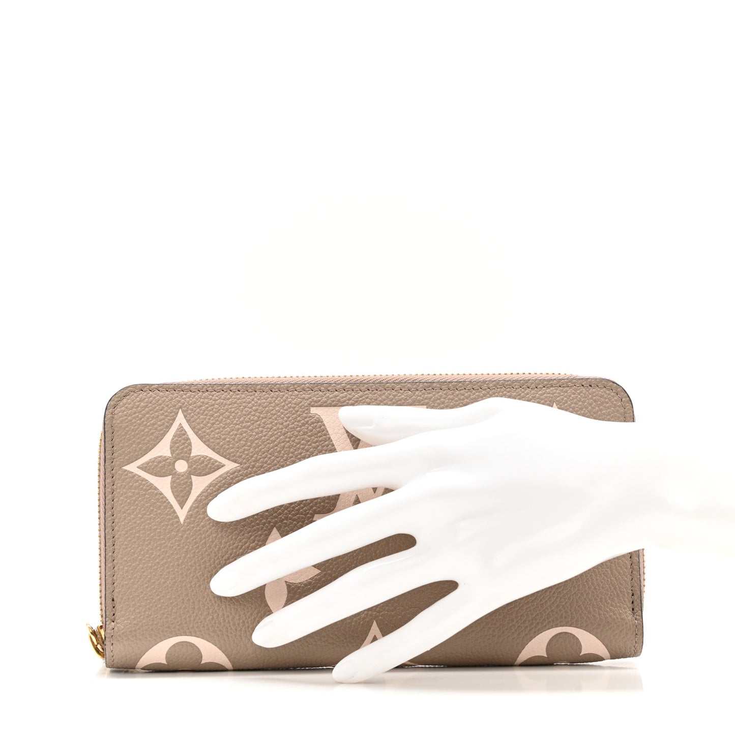 Empreinte Monogram Giant Zippy Wallet Tourterelle Creme