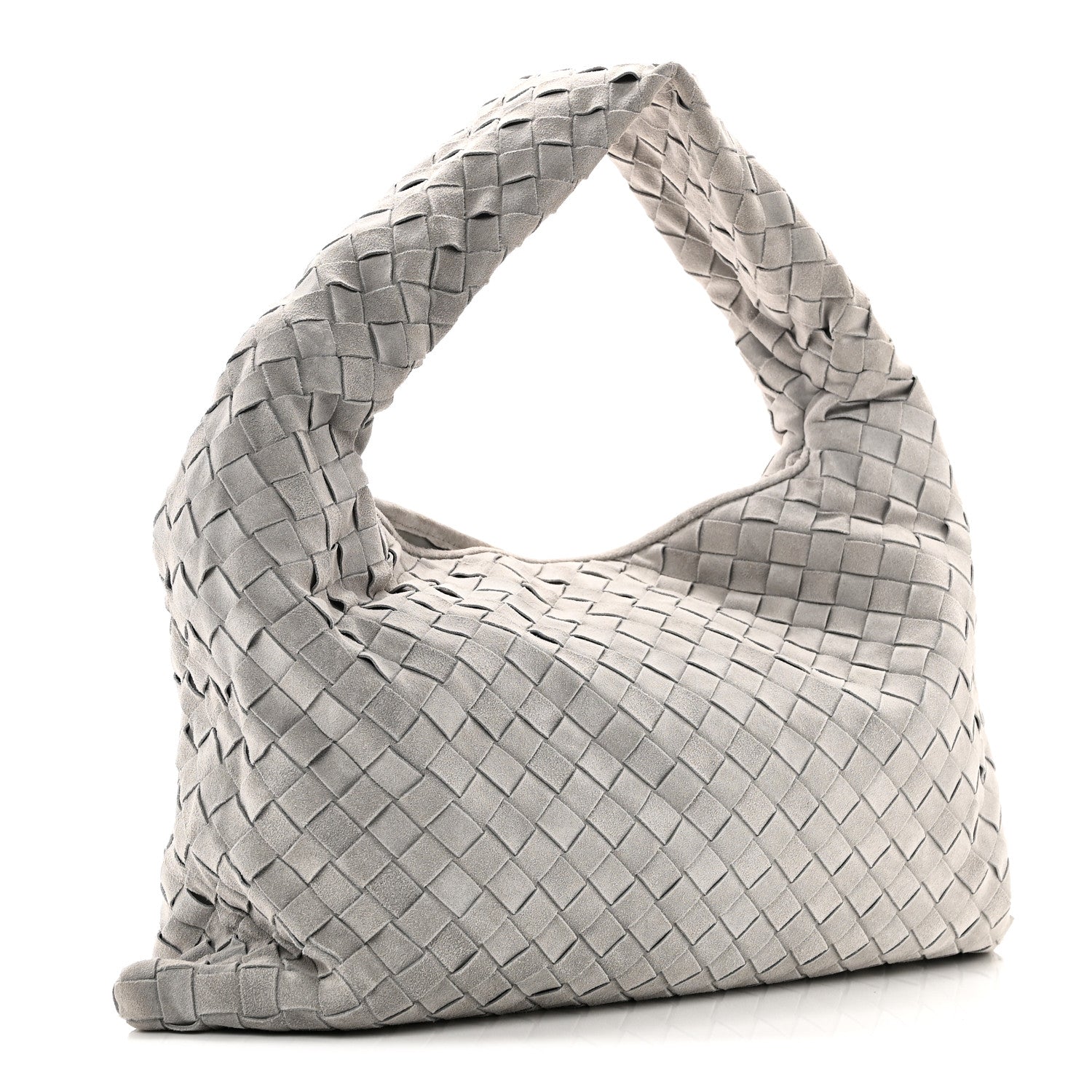 Bottega Veneta Suede Intrecciato Small Hop Sterling 3 of 9