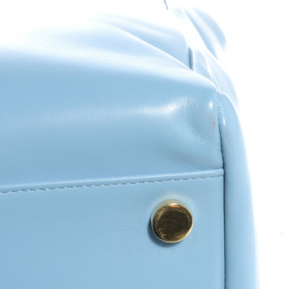 Saint Laurent Leather Reversible East West Shopper Tote Sky Blue 5 of 9