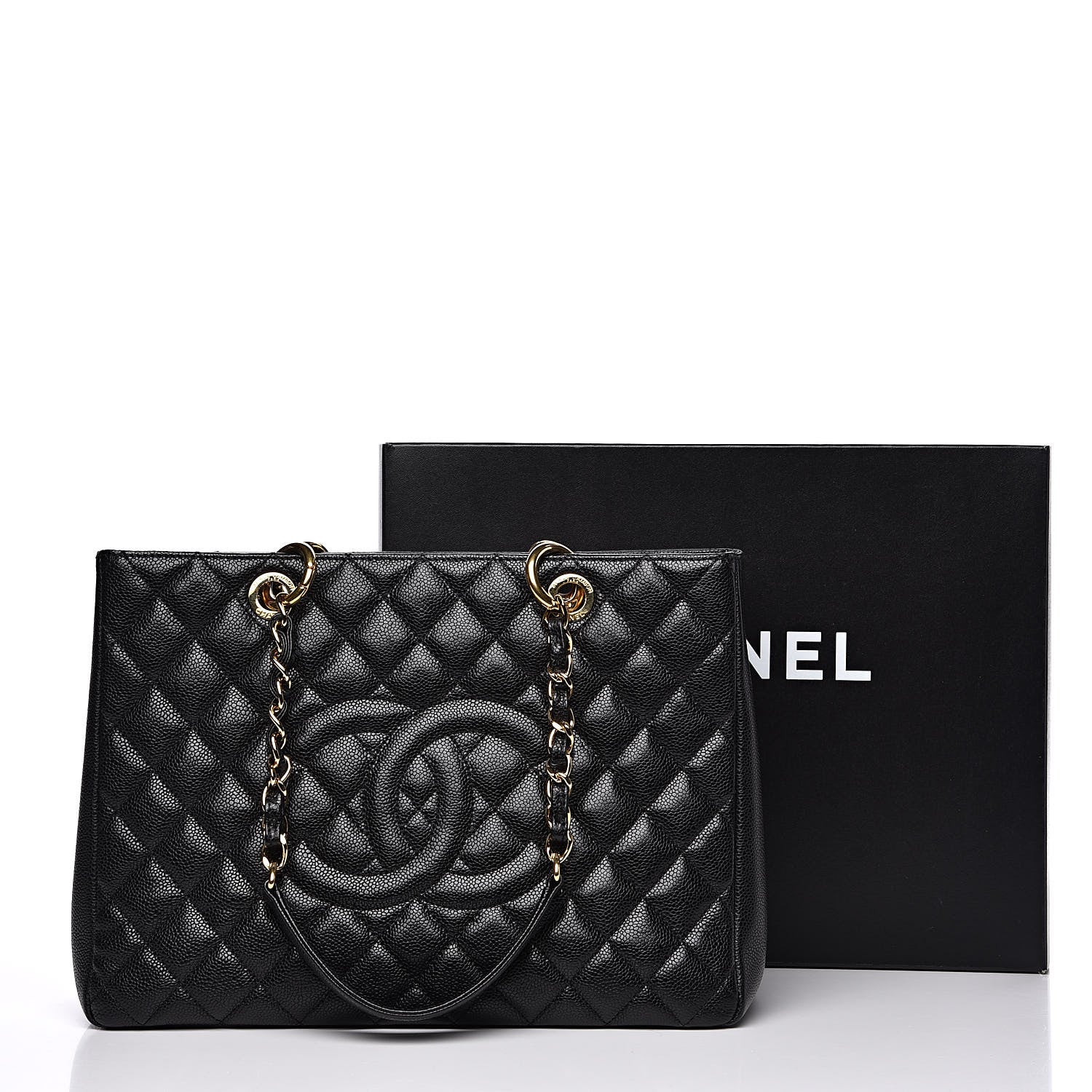 Chanel Caviar Quilted Grand Shopping Tote GST Black 11 of 11