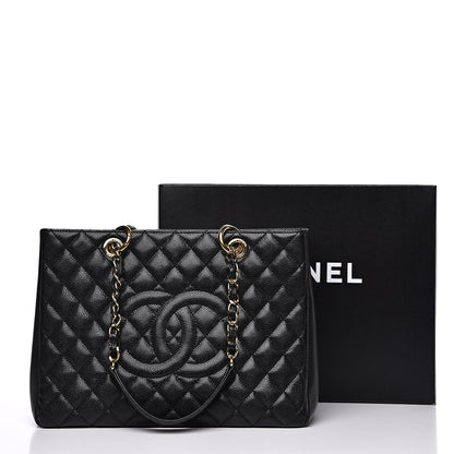 Chanel Caviar Quilted Grand Shopping Tote GST Black 11 of 11