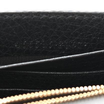 Gucci Dollar Calfskin Medium Betty Chain Wallet Black 6 of 9