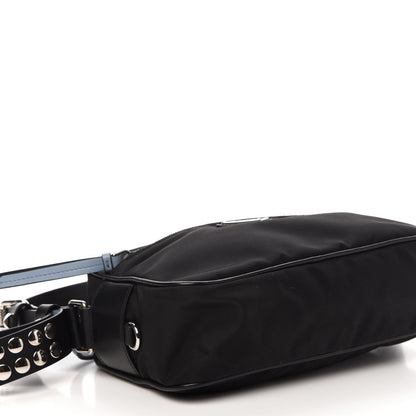 Prada Tessuto Nylon Studded New Vela Shoulder Bag Black Astrale 7 of 10