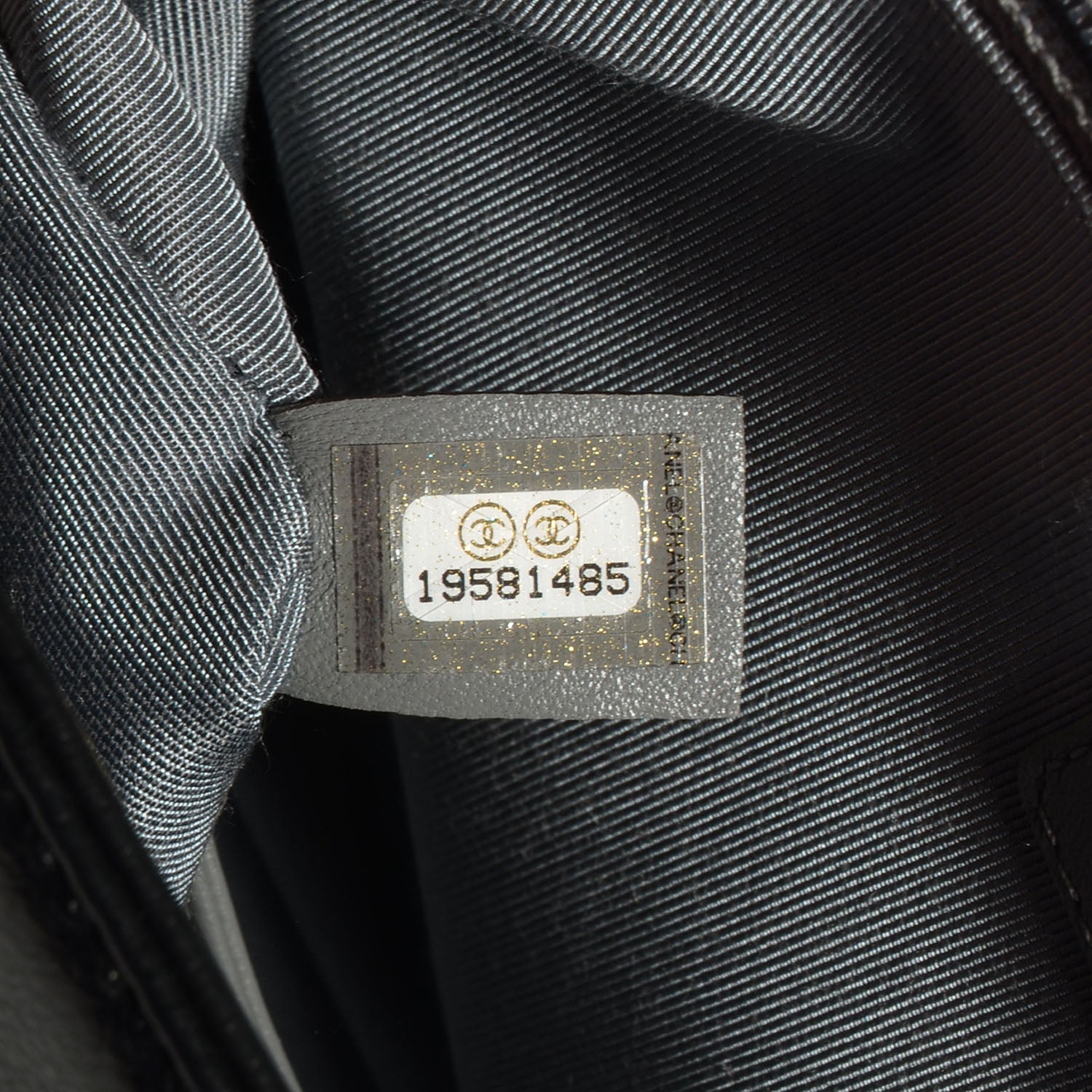 Chanel Metallic Calfskin Large Boy Flap Black 8 of 9