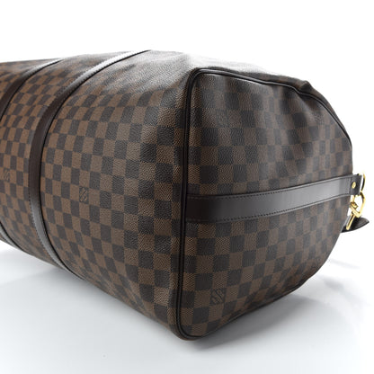 Louis Vuitton Damier Ebene Keepall Bandouliere 55 7 of 10