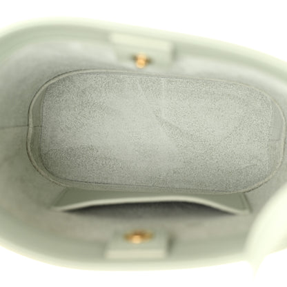 Celine Smooth Calfskin Mini Cuir Triomphe Bucket Bag Jade 5 of 12