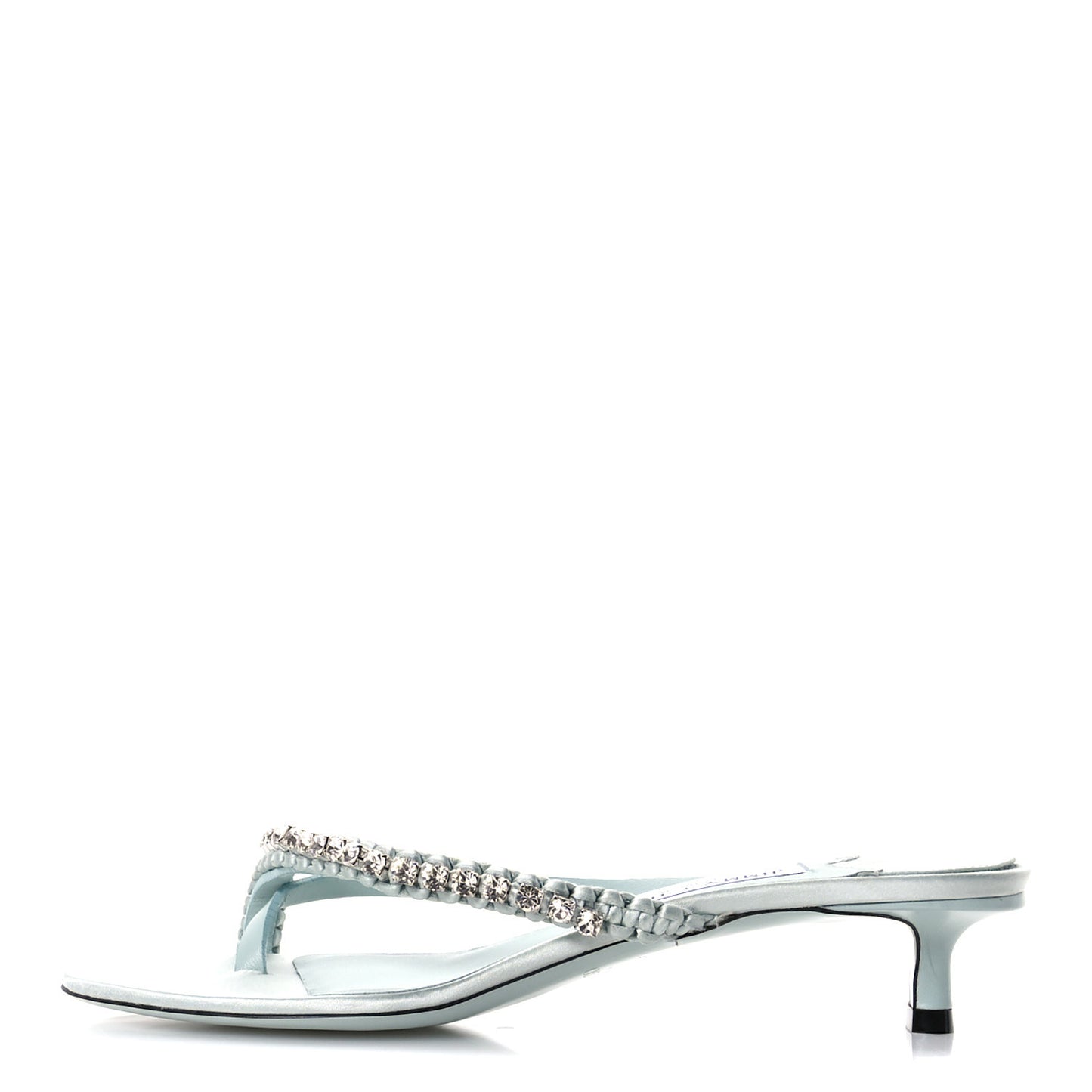 Satin Crystal Dila 35 Sandals 37.5 Light Verde