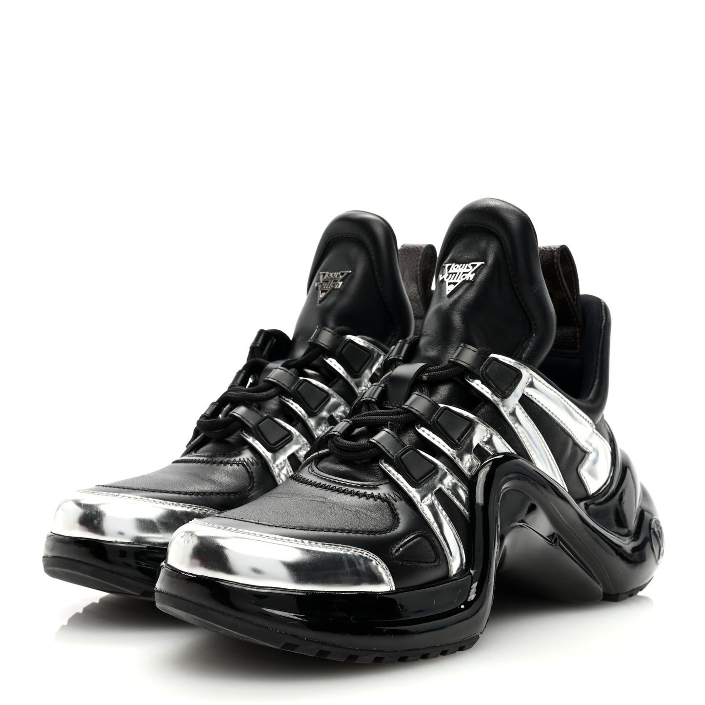 Patent LV Archlight Sneakers 37.5 Black Silver
