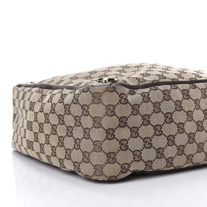 Gucci Monogram Abbey Tote Dark Brown 9 of 11