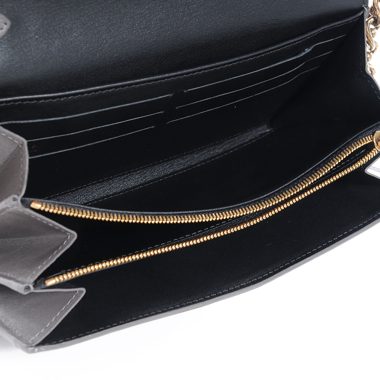 Louis Vuitton Cuir Boudoir Sarah Chain Wallet Gray 5 of 7