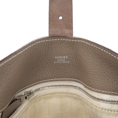 Hermes Taurillon Clemence Marwari GM Etoupe 6 of 12