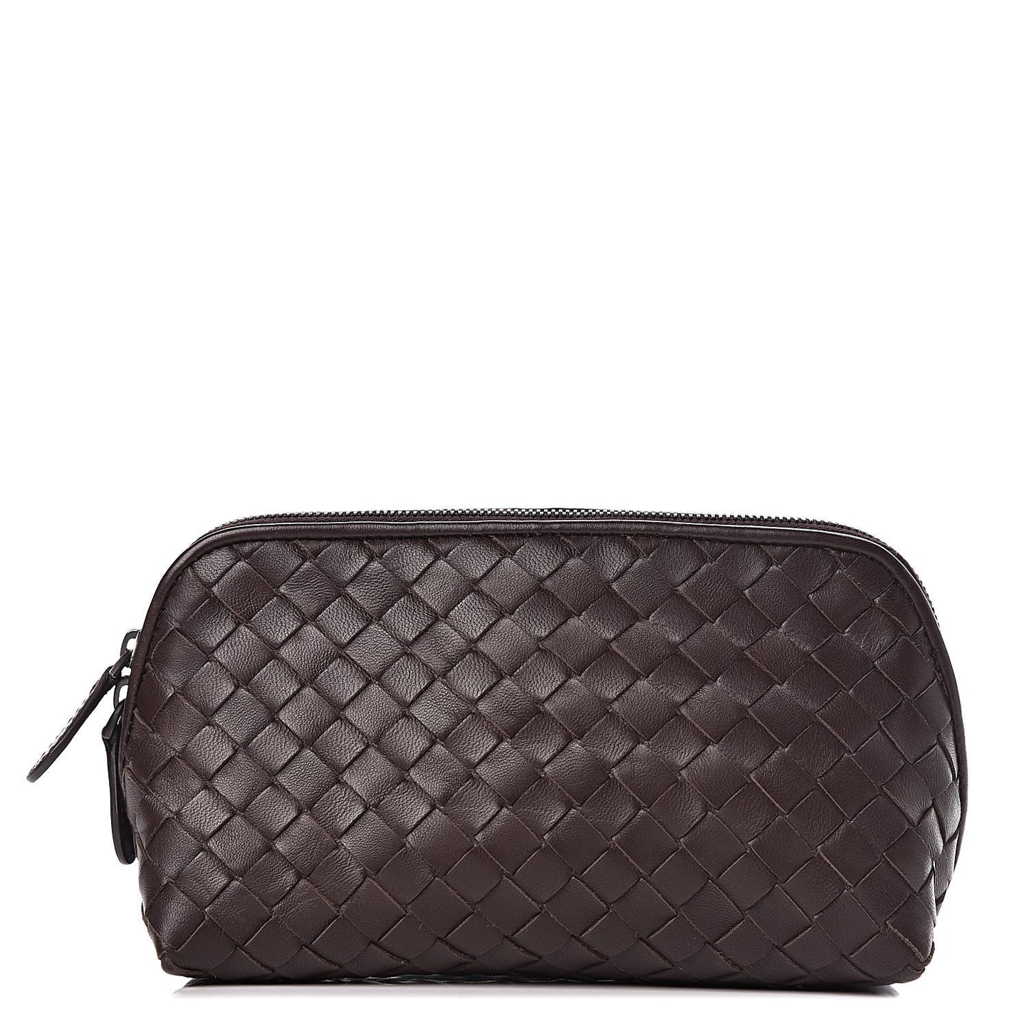 Nappa Intrecciato Cosmetic Pouch Ebano