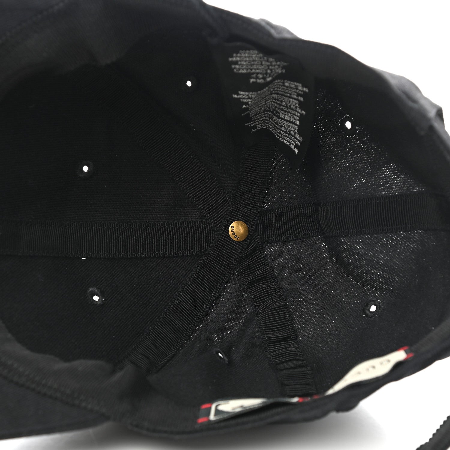 Gucci X MLB Cotton NY Yankees Baseball Hat 57-61 Black 7 of 9