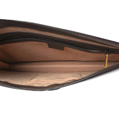 Gucci GG Supreme Monogram Web Ophidia Portfolio Pouch Beige New Acero 4 of 9