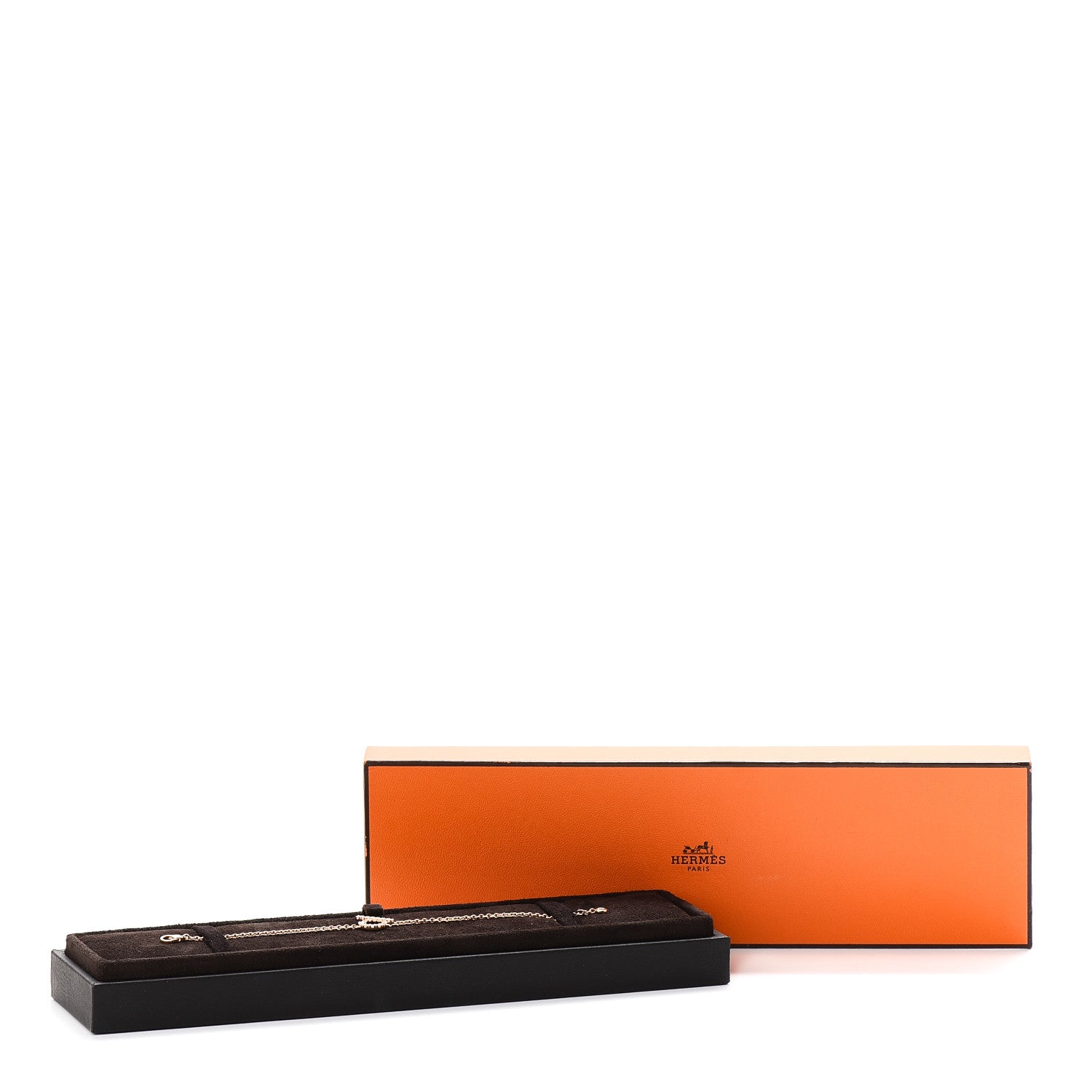 Hermes 18K Rose Gold Diamond Finesse Bracelet SH 5 of 5