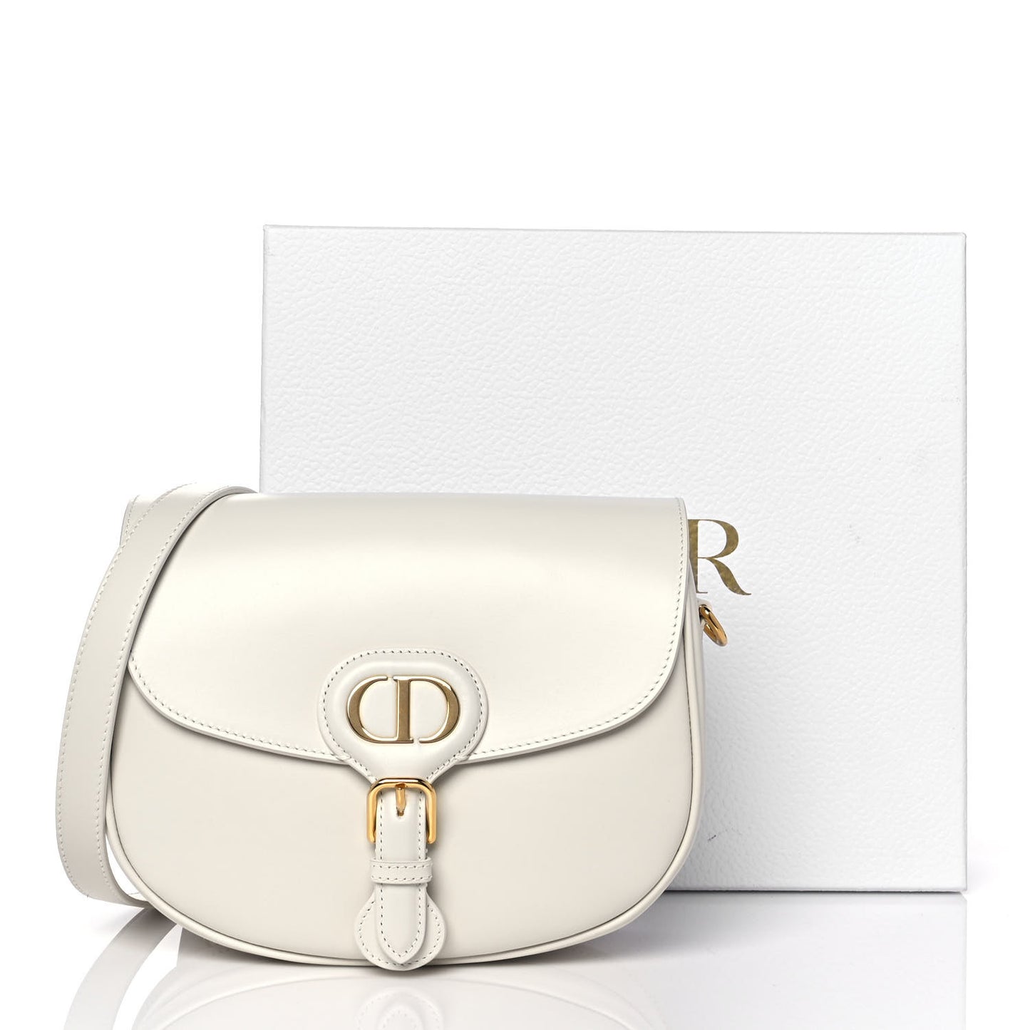 Box Calfskin Medium Bobby Flap Latte