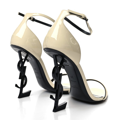 Saint Laurent Patent Calfskin Opyum 110 Sandals 39 Neutro 4 of 10