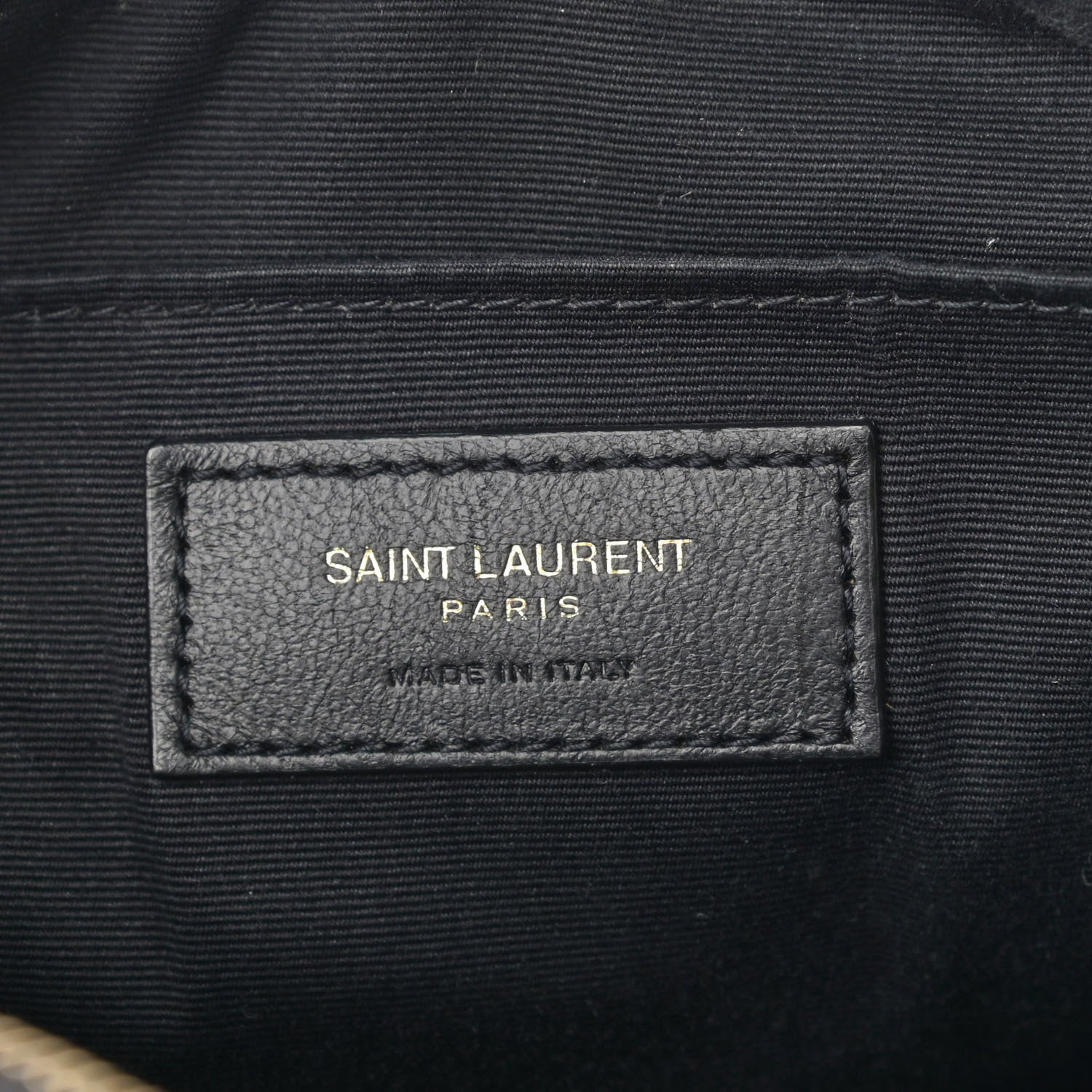 Saint Laurent Calfskin Matelasse Monogram Lou Camera Bag Black 6 of 10