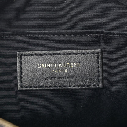 Saint Laurent Calfskin Matelasse Monogram Lou Camera Bag Black 6 of 10