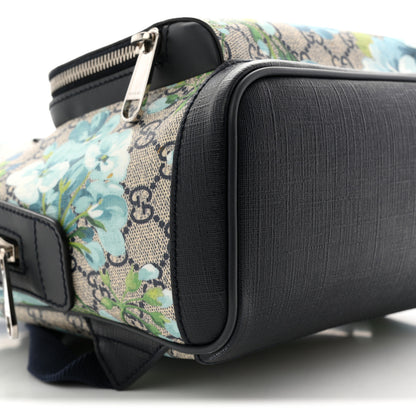 Gucci GG Supreme Monogram Blooms Small Day Backpack Blue 9 of 10