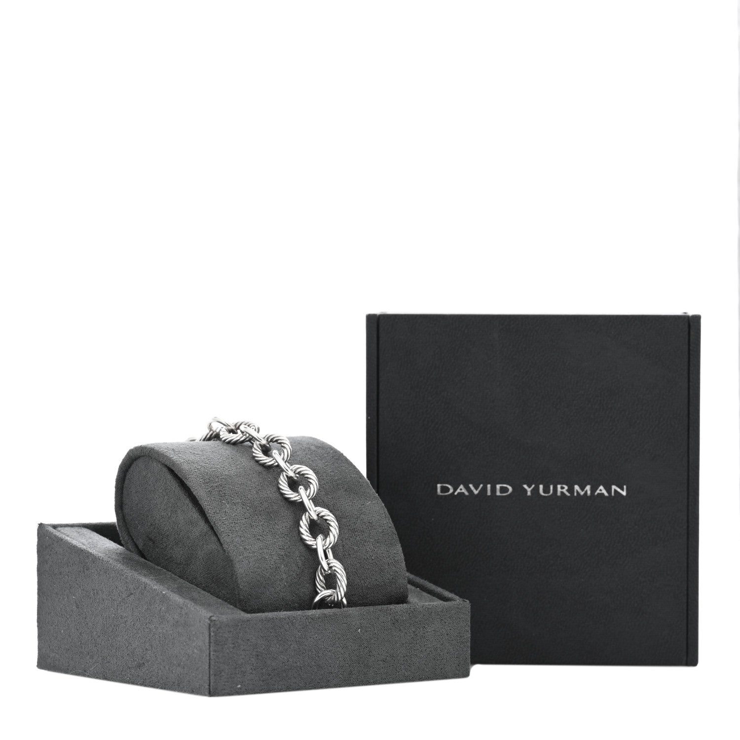 David Yurman Sterling Silver 10mm Medium Oval Link Bracelet 4 of 4