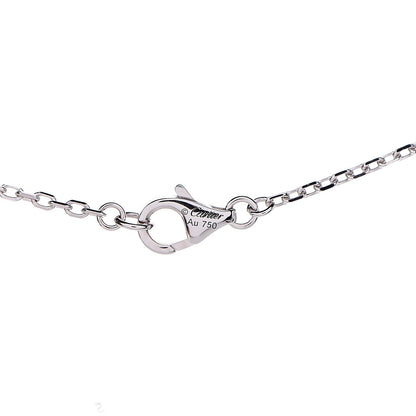 Cartier 18K White Gold Diamond Hearts and Symbols Necklace 5 of 7