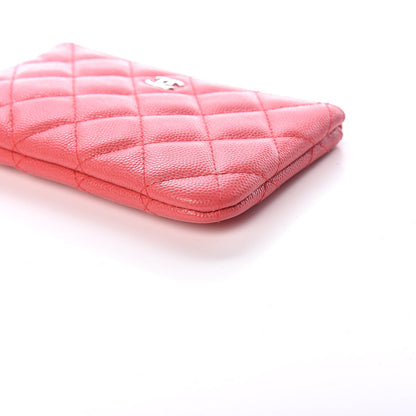 Chanel Caviar Quilted Small Cosmetic Case Dark Pink 6 of 10
