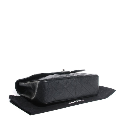 Chanel Caviar Quilted Jumbo Single Flap Black 4 of 9