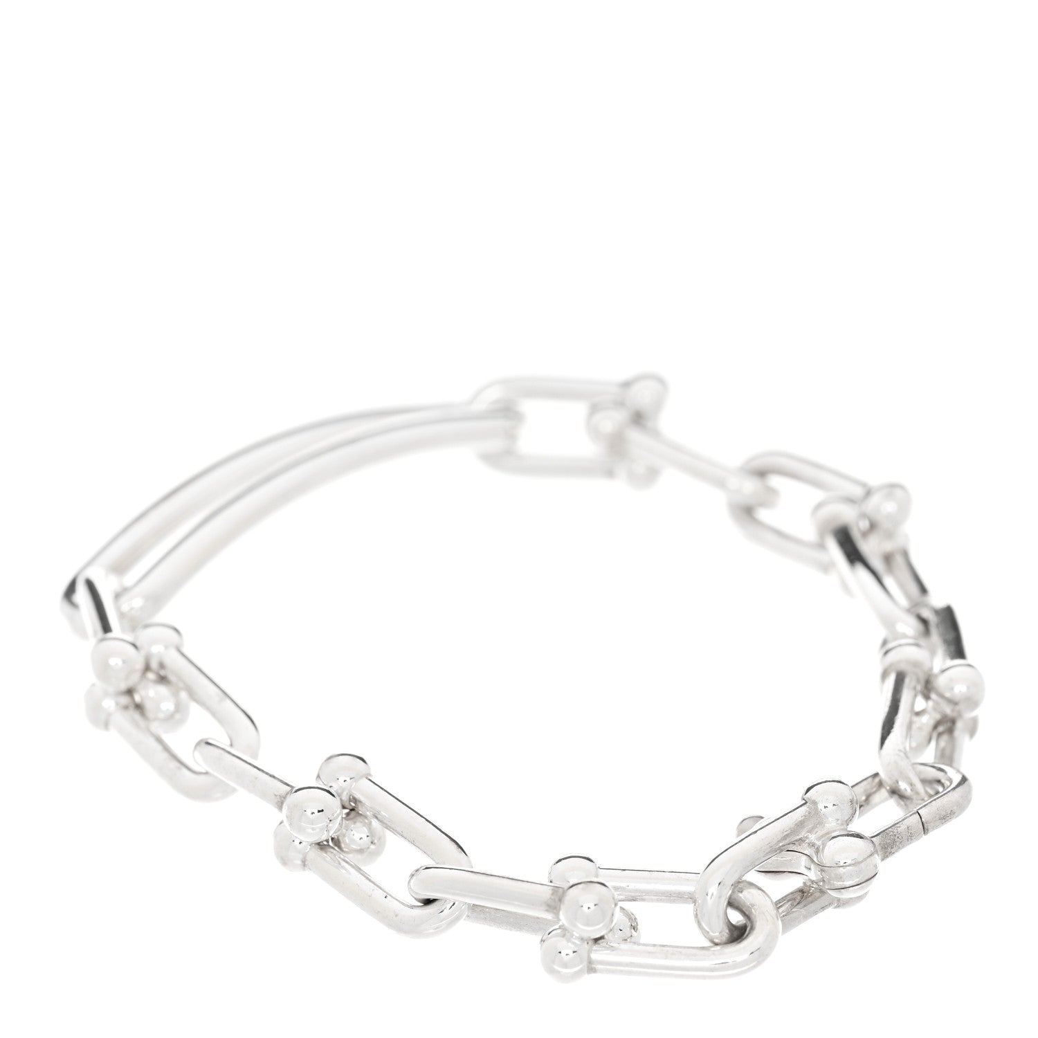 Tiffany Sterling Silver HardWear Elongated Link Bracelet 2 of 4