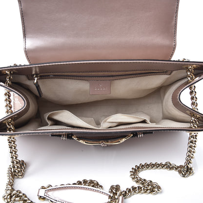 Gucci Shine Guccissima Large Emily Chain Shoulder Bag Dark Cipria 5 of 14