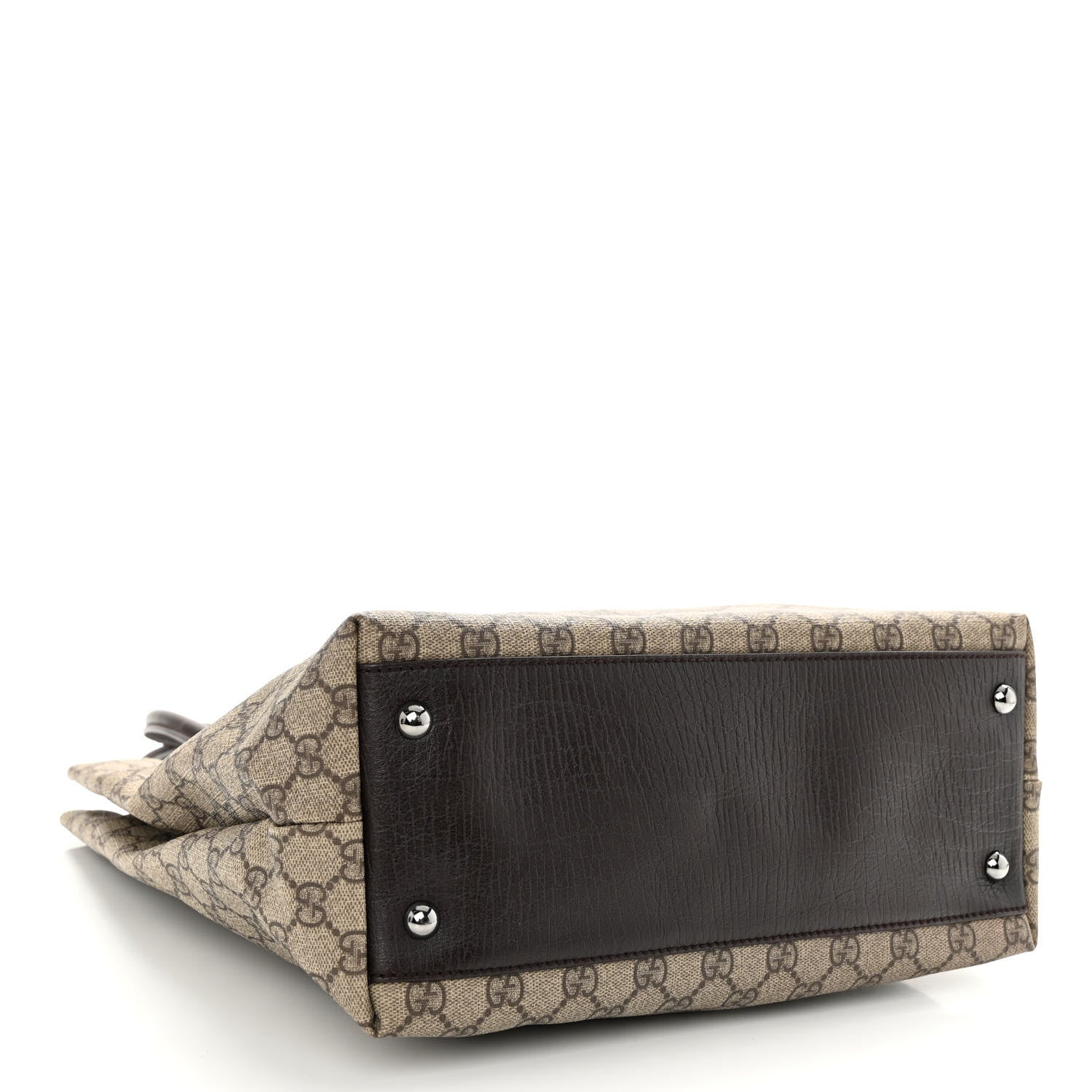 Gucci GG Plus Monogram Small Vertical Tote Dark Brown 4 of 10