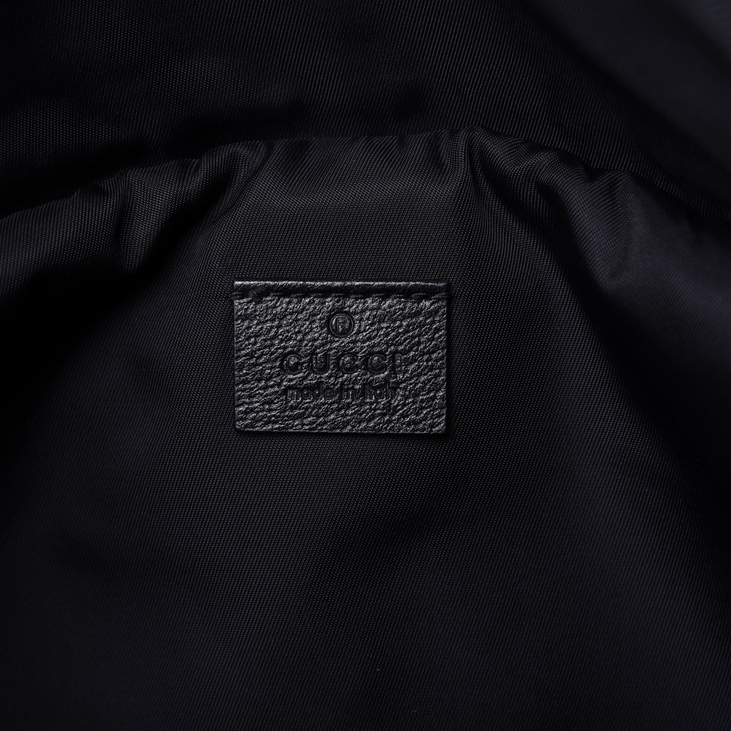 Gucci Nylon 80s Logo Patch Belt Bag Black 8 of 10