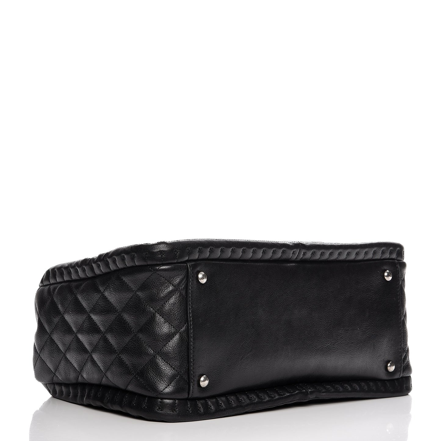 Calfskin Quilted Istanbul Small Tote Black