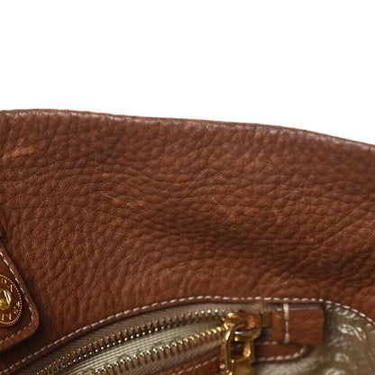 Prada Jacquard Logo Hobo Corda Cuoio 15 of 17