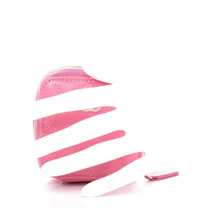 Chanel Caviar Square Vanity Cosmetic Case Pink 2 of 8