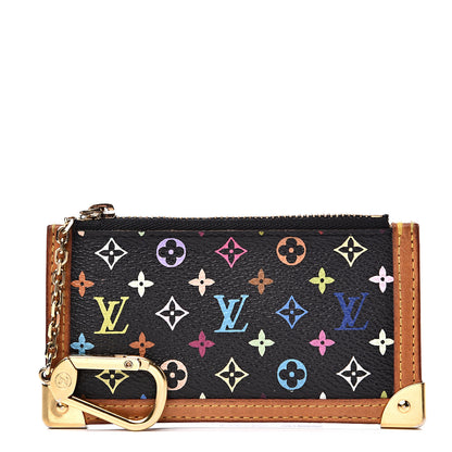 Louis Vuitton Monogram Multicolor Key Pouch Black 1 of 7
