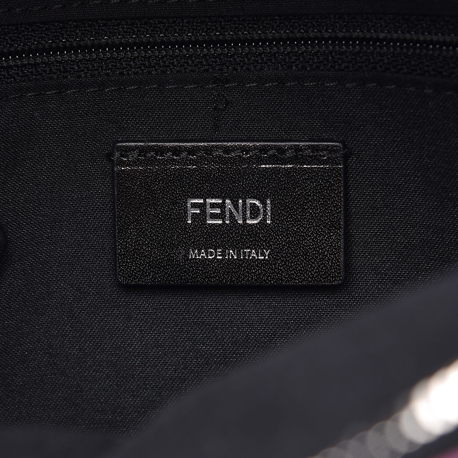 Fendi Nylon Vitello Fox Goat Fur Monster Eyes Mini Backpack Black Multicolor Sky 6 of 7