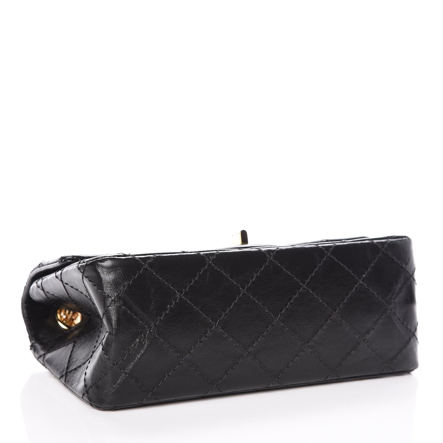 Chanel Aged Calfskin Quilted 2.55 Reissue Mini Flap Black 4 of 9