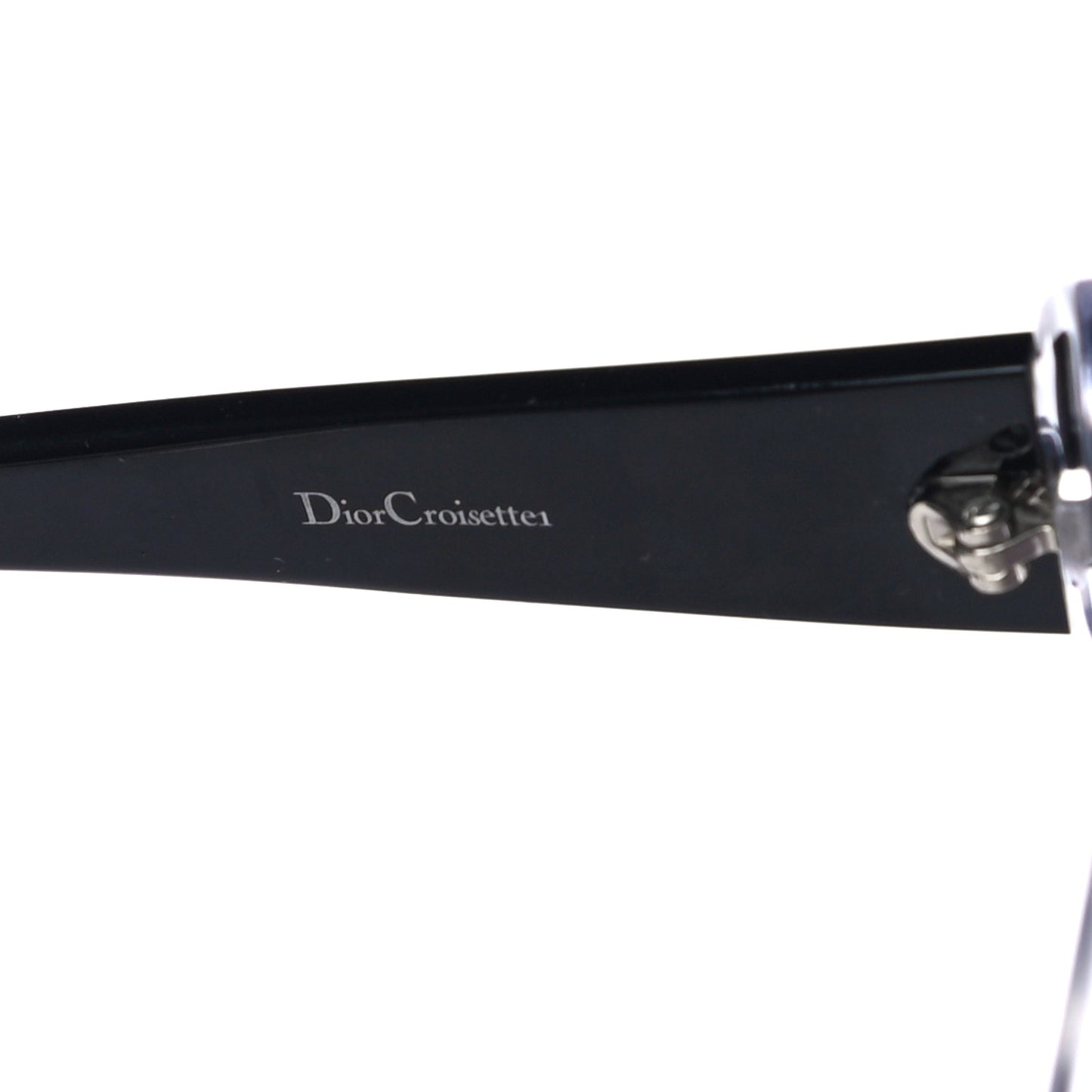 Acetate DiorCroisette1 Striped Sunglasses Black White Grey