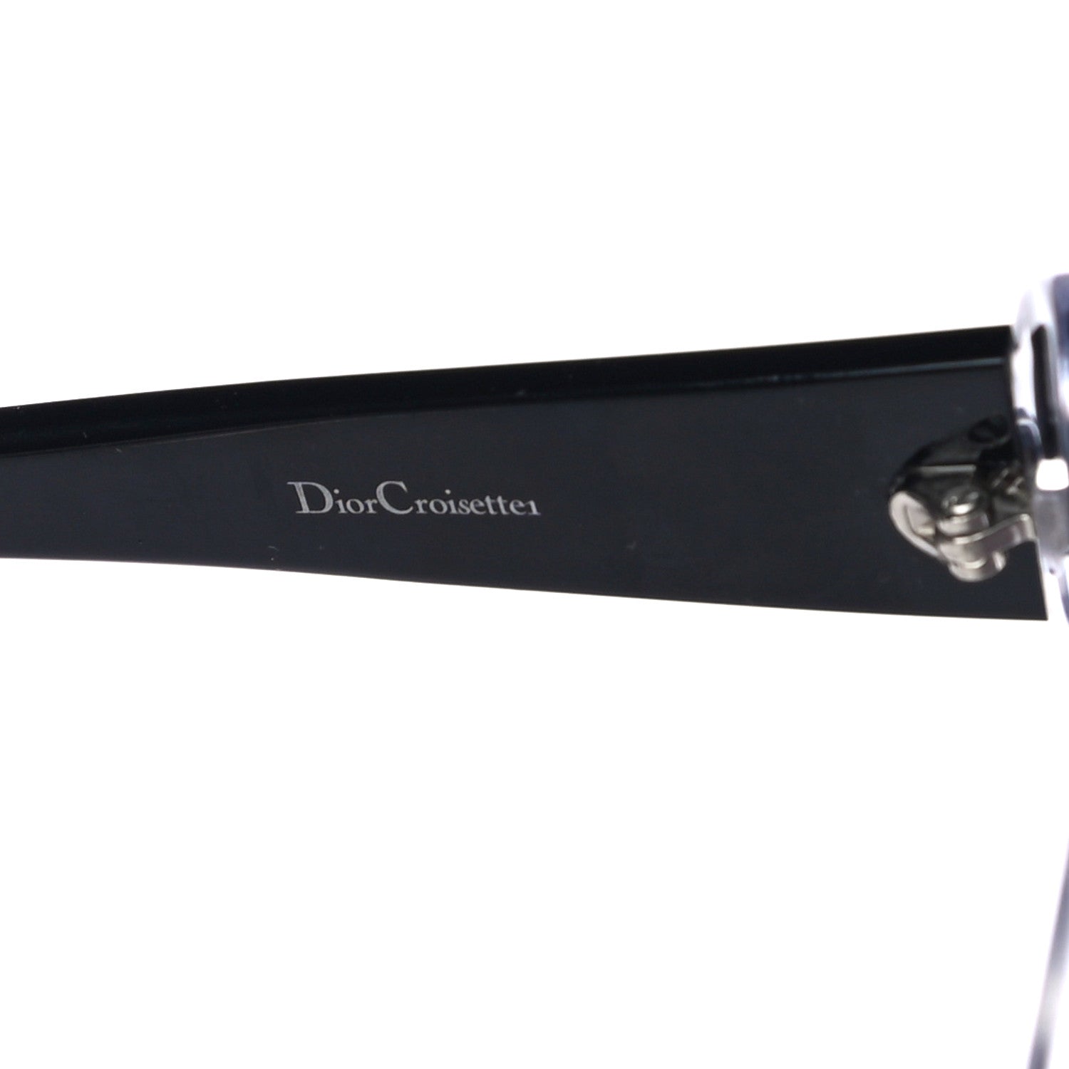 Christian Dior Acetate DiorCroisette1 Striped Sunglasses Black White Grey 7 of 9