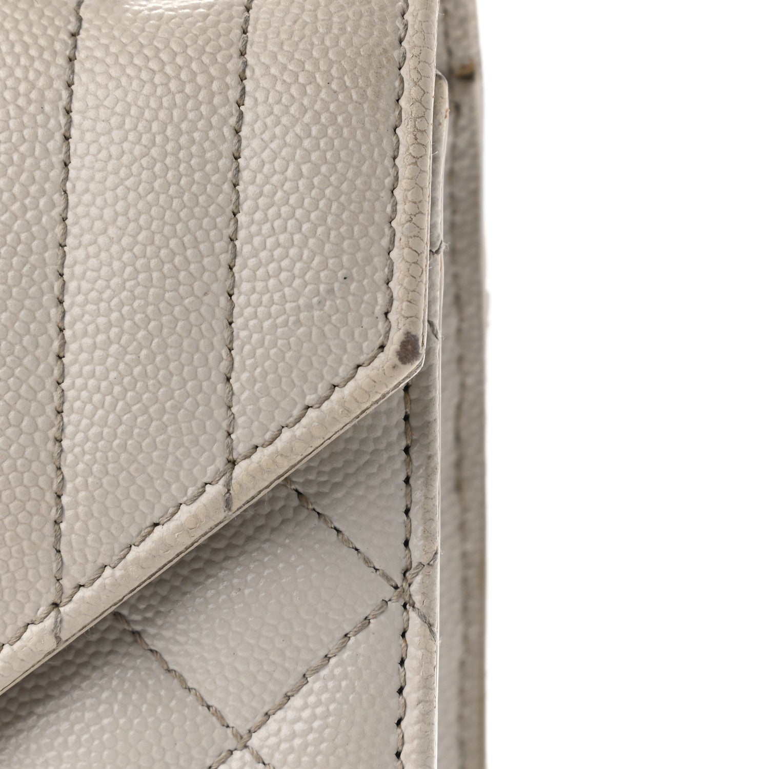 Saint Laurent Grain De Poudre Textured Mixed Matelasse Medium Triquilt Monogram Satchel Granite 19 of 21