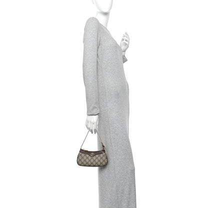 Gucci GG Supreme Monogram Textured Dollar Calfskin Mini Ophidia Chain Bag Beige Ebony 2 of 10