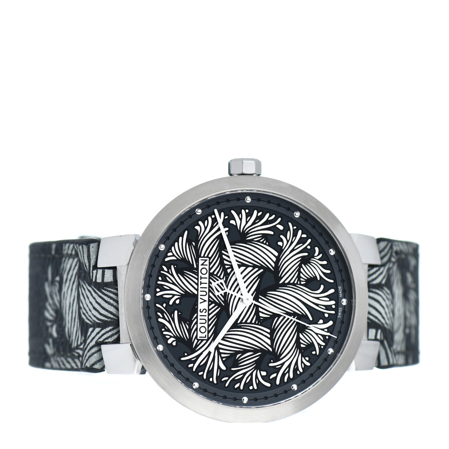 Louis Vuitton Stainless Steel Damier Graphite 39mm Rope Quartz Watch 2 of 5