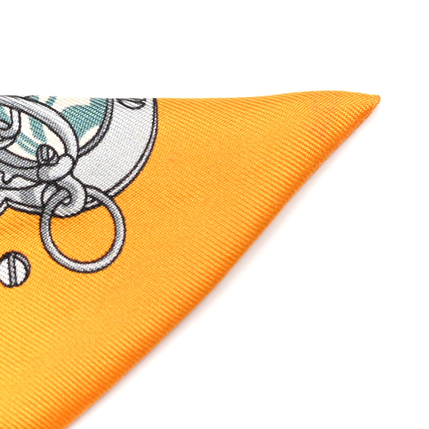 Hermes Silk Mors Et Gourmettes Remix Twilly 6 of 6