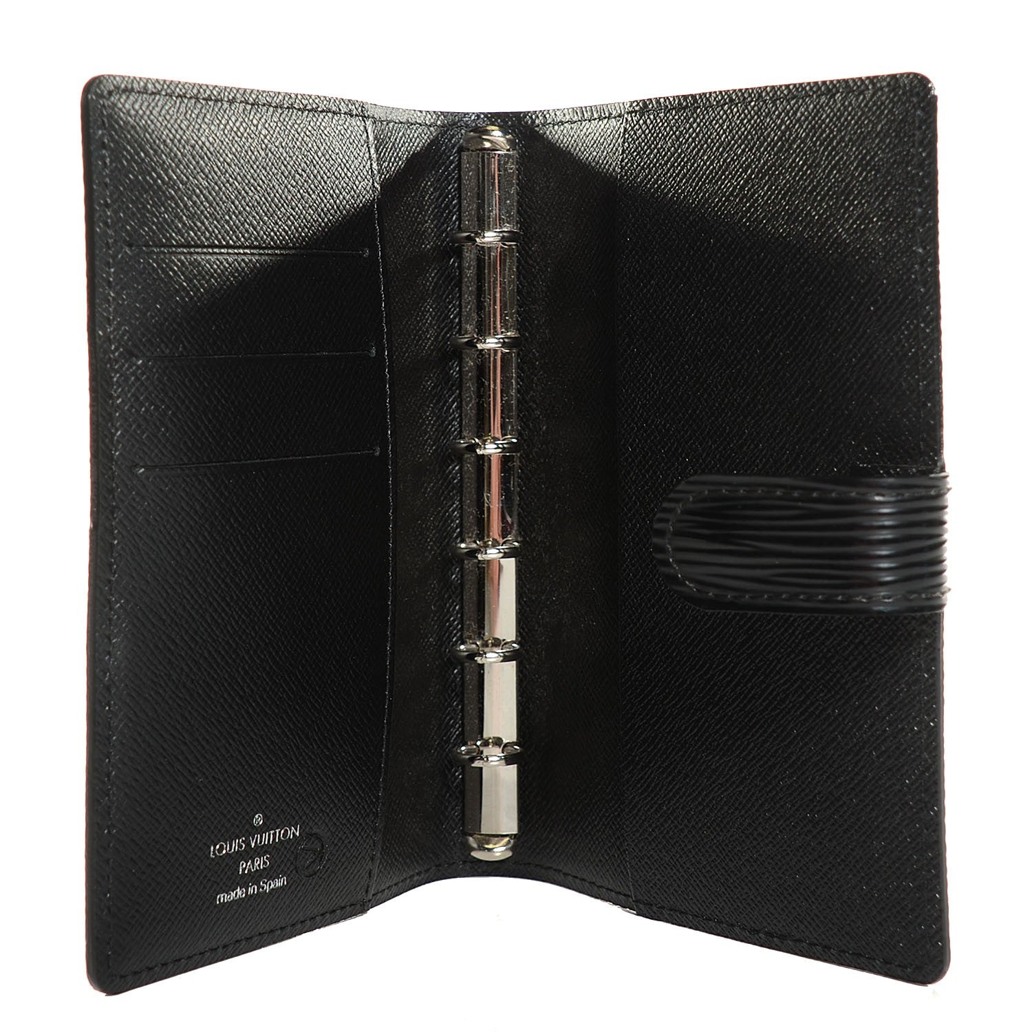 Louis Vuitton Epi Small Ring Agenda Black 5 of 7