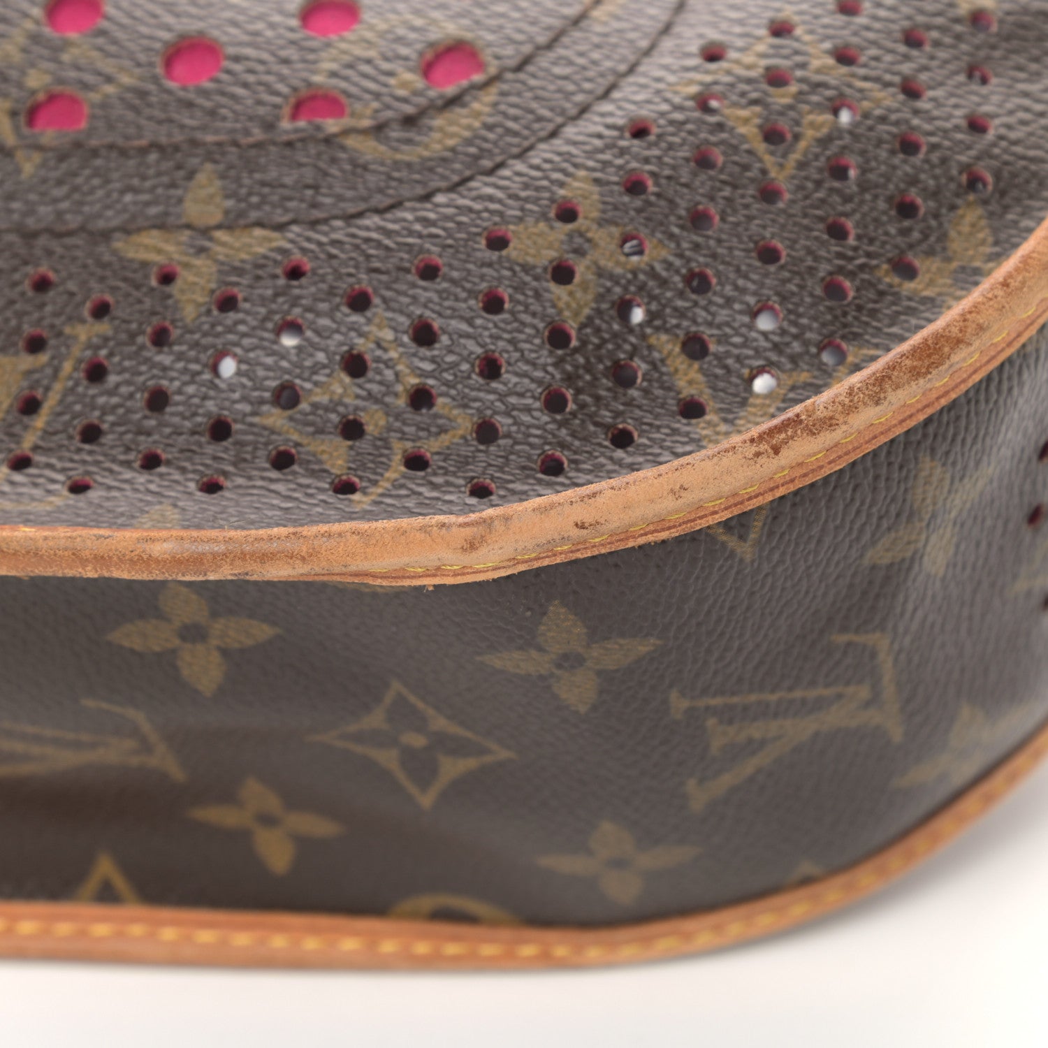 Louis Vuitton Monogram Perforated Musette Fuchsia 9 of 13