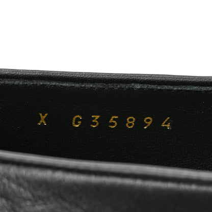 Chanel Lambskin Pearl CC Loafers 39 Black 8 of 11