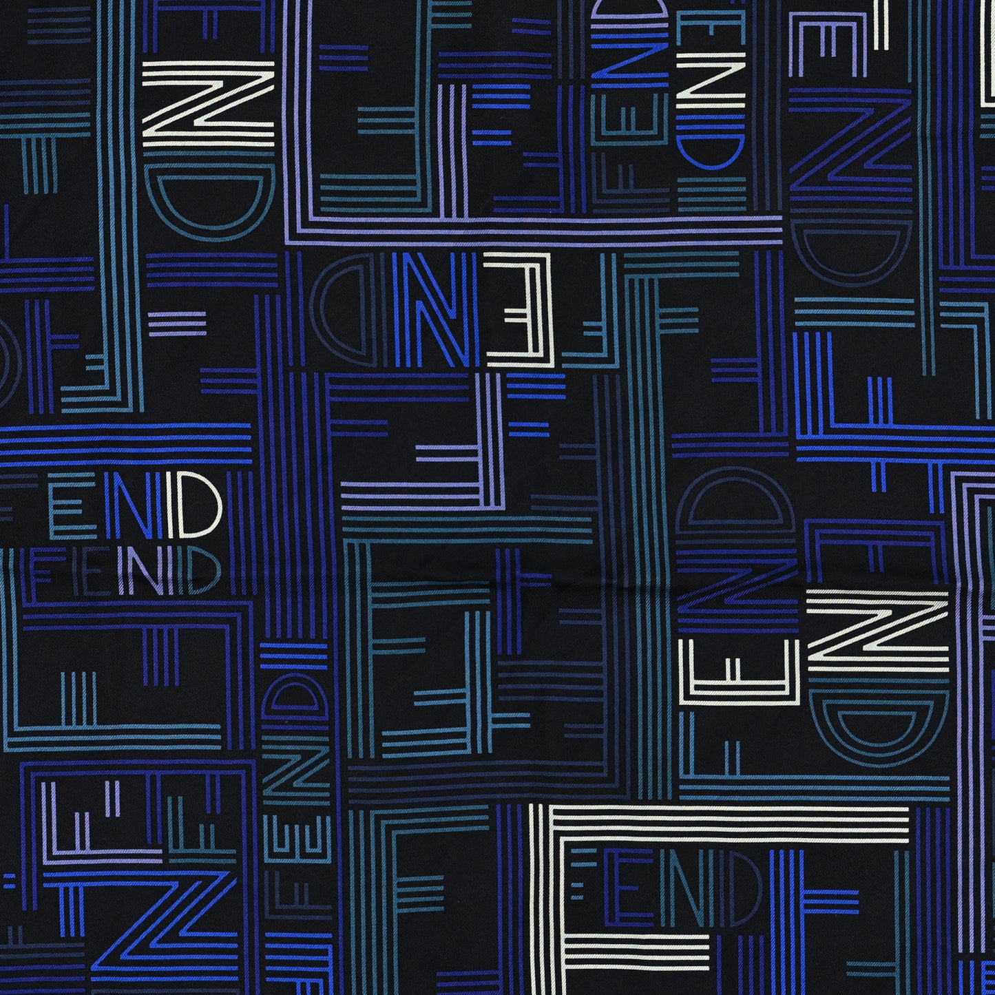 Silk Square Scarf Blue Multicolor