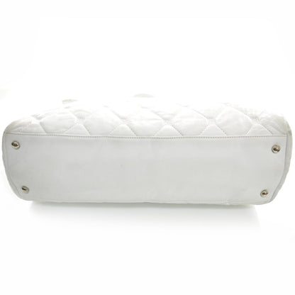 Chanel Quilted Lambskin Large Hidden Chain Tote White 4 of 12