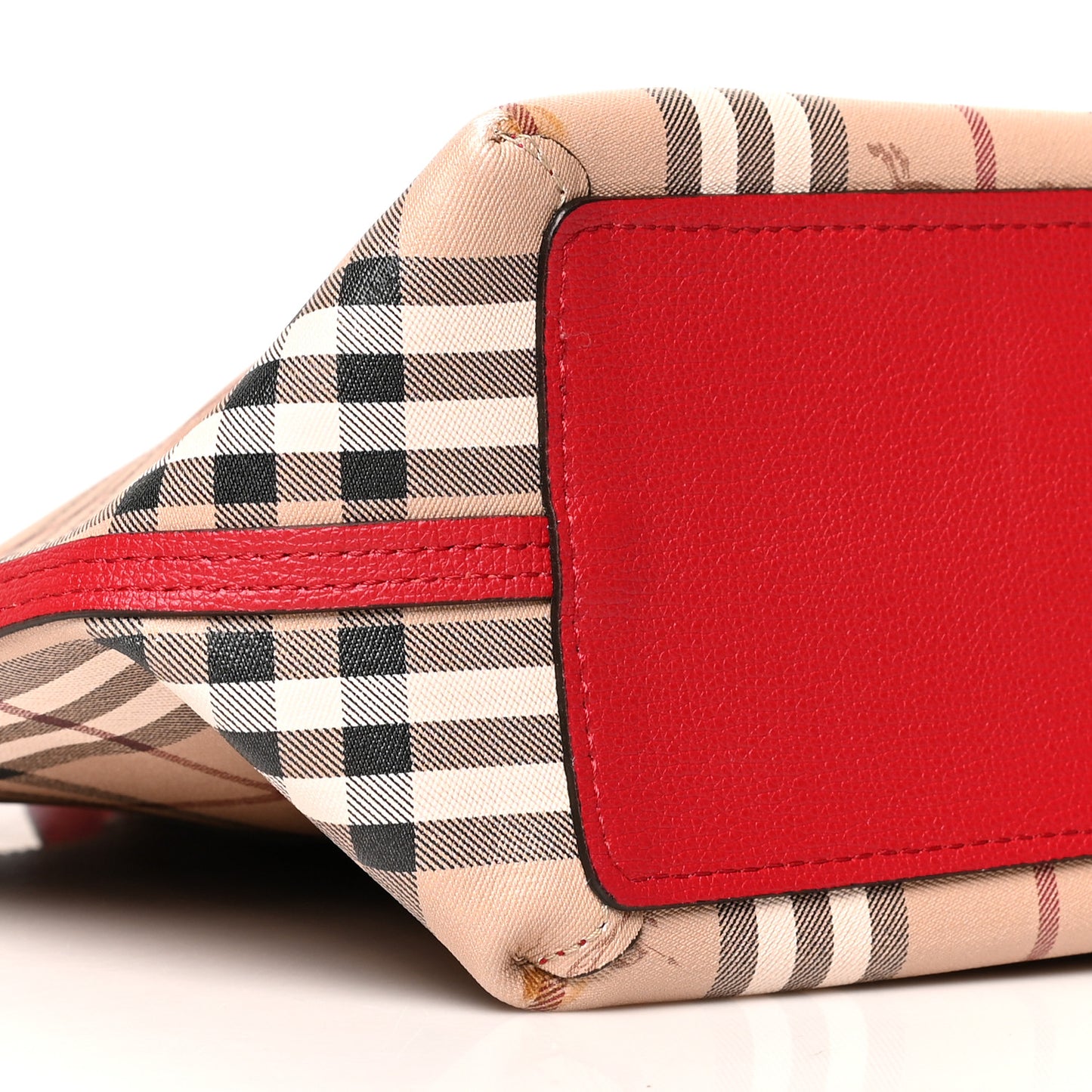 Haymarket Check Medium Reversible Tote Red